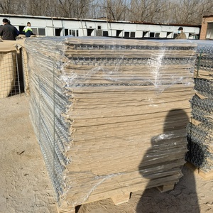 Dây sắt mạ kẽm có thể gập lại hàn <span class=keywords><strong>gabion</strong></span> bastions lỗ vuông lũ rào cản phòng thủ cát Túi Tường Lồng - Product Image 4