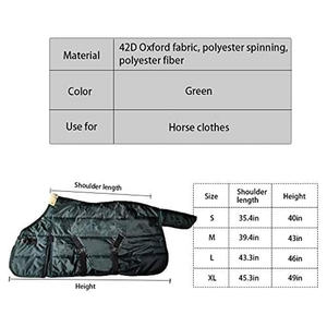 Manta de Invierno Impermeable para Caballos Pequeños 420D de Peso Medio con Envoltura para el Vientre - ¡Gran Oferta! |   Alfombra para Exteriores de 46 Pulgadas - Product Image 4
