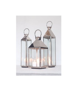 Lanterne à bougie en métal unique, faite à la main, décorative, rustique, avec support en verre, magnifique centre de table de mariage, accent pour la maison et le jardin, qualité supérieure - Product Image 4