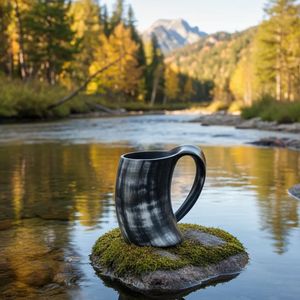 buffalo Horn Mug hand made mugs eco-friendly <b>drinkware</b> <b>accessories</b> - Product Image 3