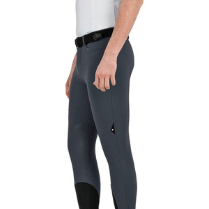 Pantalon d'équitation taille haute pour femme, couleur unie, coupe ajustée avec poche standard pour l'équitation - Product Image 1