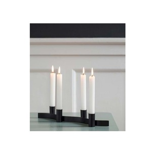 Porte-bougie moderne en métal avec finition élégante pour table à manger, chambre, étagère, événements de mariage et occasions de soirée – Collection - Product Image 4