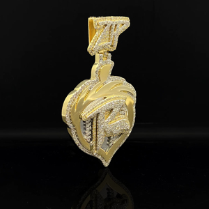 Colgante The Ice Legacy Hip Hop Iced Diamond Grand Icon - Aleación de Plata con Baño de Rodio, Unisex, Regalo para Hombre - Product Image 1