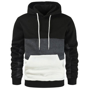 Nouveau sweat-shirt d'hiver pour homme, style color block, 100% coton, style européen et américain, sweat-shirt sport décontracté - Product Image 4