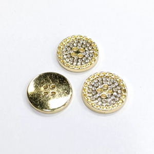 ปุ่มตัดเย็บเพชรทรงกลม4หลุมแบบกำหนดเอง - Product Image 3