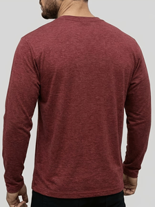 Men's Neck Short Sleeve Solid Green Cotton Jersey Casual T-Shirt Regular Fit Breathable Knitted Fabric 180g Eco-Friendly Blank - Product Image 3