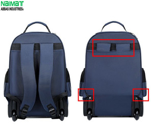 Mochila con Ruedas de Tela Oxford, Bolsa de Viaje con Ruedas y Correas para el Hombro para Uso en Exteriores, Cuatro Estaciones - Product Image 4