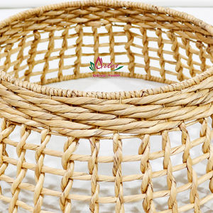 Paniers en jonc de mer faits à la main de l'usine Artex Dong Thap Produits d'artisanat tressés en jacinthe d'eau pour le stockage Vietnam - Product Image 3