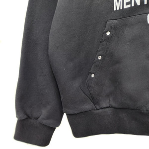 Sudadera corta negra con efecto ácido, estilo vintage, personalizada OEM, de felpa francesa, con bordado y serigrafía, con cremallera, estilo enzimático. - Product Image 2