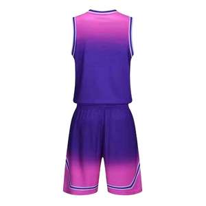 Uniformes de Baloncesto Más Vendidos, Ropa Deportiva, Conjuntos de Camisetas de Baloncesto para Entrenamiento, Uniformes de Baloncesto sin Mangas Lisos para Hombre - Product Image 2