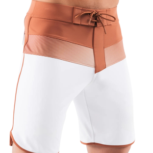 Shorts de bain pour hommes, blanc pêche, à séchage rapide, avec cordon de serrage, pour la plage, les sports nautiques, vêtements décontractés - Product Image 4