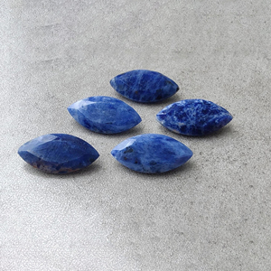 Piedra Preciosa de Sodalita Natural con Corte Facetado Marquise, Piedra Suelta Calibrada para Joyería - Product Image 4
