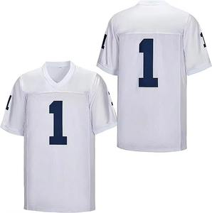 Maillot de football pour homme avec numéro audacieux sur le devant, le dos et les manches, haut de sport en mesh athlétique pour un usage décontracté, maillot de foot - Product Image 1