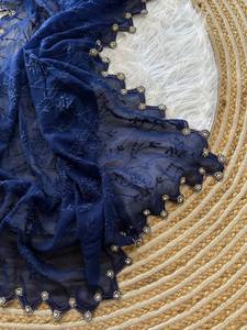 ผ้าส่าหรีงานฝีมือสุดหรูหราและสง่างาม ผ้าไหมเนื้อนุ่ม หนักแน่น เหมาะสำหรับงานปาร์ตี้ งานแต่งงาน งานดิวาลี และสไตล์ลำลอง - Product Image 5