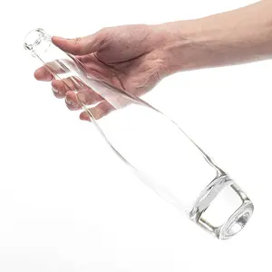 New Transparent Glass Wine Bottle High White Glass Liquor Bottle Ice Wine Bottles For Alcoholic Beverages 500 ml