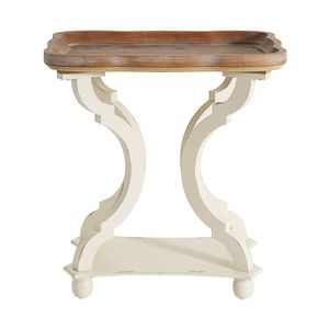 Tavolino Naturale e Bianco 69813.00, Elegante Tavolino da Caffè per Arredamento Casa - Product Image 1