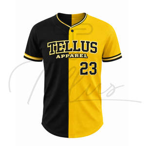 Uniforme de Béisbol Personalizable para Adultos, Ropa Deportiva Cómoda, Mangas Cortas, Transpirable, de Secado Rápido, 100% Poliéster, Estampado - Product Image 2