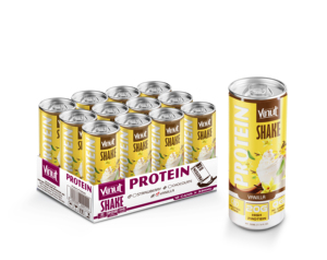 VINUT 330ml Milkshake Protéiné Fraise Vente en Gros Meilleur Prix 20g Protéines 0g Sucre Échantillon Gratuit Marque Privée OEM - Product Image 3