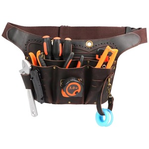 100% Genuine Leather <b>Tool</b> <b>Bag</b> Nylon Heavy Duty Solid Color Customized Logo Factory Wholesale Price OEM Support Customized ODM - Product Image 1