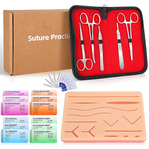 Perfect Suture Practice Kits Use In Home And Hospital For First Aid, Best Quality Suture Kits Manual Steel Surgical Instrument - Product Image 1