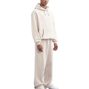 Ensemble de survêtement décontracté pour homme, confortable pour l'hiver, avec col à capuche, design tendance, coupe régulière, parfait pour se détendre toute la journée - Product Image 6