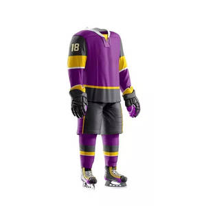 Venta al por Mayor de Camisetas de Hockey sobre Hielo Personalizadas al Mejor Precio, Manga Larga, Secado Rápido, Transpirables, Uniformes de Equipo Sublimados - Product Image 2