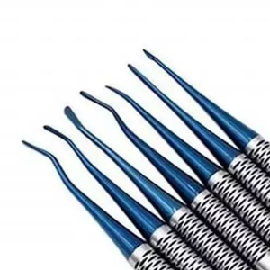 Juego de 7 elevadores dentales quirúrgicos manuales de acero inoxidable, elevadores tipo espada, instrumentos de luxación PDL, con estuche para clínica dental - Product Image 4