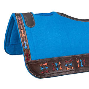 2026 High Quality Contoured Natural Wool Felt Western Dressage Riding Saddle Pad Custom <b>Horse</b> <b>Blanket</b> Premium Handmade - Product Image 4