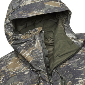 OEM Custom Mens Honeycomb <b>Camo</b> Softshell <b>Jacket</b> Windproof <b>Waterproof</b> Technical Outdoor Hunting Coat Hooded Tactical Apparel - Product Image 5