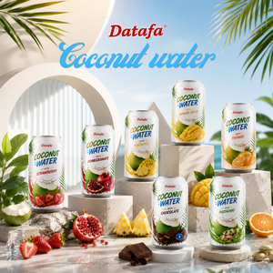 Datafa OEM/ODM Agua de Coco Pura con Jugo Real Sin Azúcar, Envase de Aluminio de 330 ml, Fabricante de Vietnam - Product Image 1