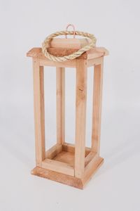 Linterna de madera clásica, accesorio de decoración para el hogar, para Navidad, Acción de Gracias, bodas y decoración de eventos de temporada. - Product Image 2