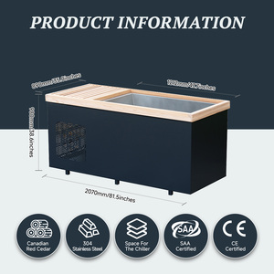 Bain de glace pour thérapie par le froid 3C 316SS Smart WiFi ETL Chiller, en cèdre rouge canadien, pour sauna, livraison DDP Canada - Product Image 2