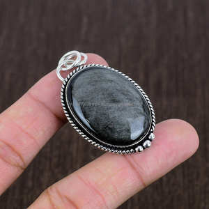 Natural elegante 925 colgante de plata esterlina hecho a mano encanto de piedras preciosas naturales para esposa regalo de joyería de piedra natal - Product Image 4