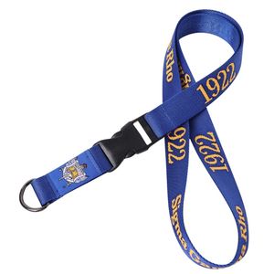 Lanière Porte-clés Bleu Royal et Or Sigma Gamma Rho, Bracelet de Poignet avec Lettres de Sororité Grecque, Porte-clés Personnalisé, Accessoire de Campus, Cadeau - Product Image 1