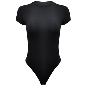 Women's Plus Size One Piece <b>Bodysuit</b> Tummy <b>Control</b> Sexy Shapewear Butt Lifter Breathable Crystal Decoration Letter Pattern - Product Image 4