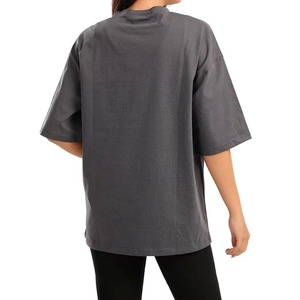 Camisetas de Mujer con Logotipo Personalizado, Bordado Sólido, Apliques Impresos en 3D, 100% Algodón, Ecológicas, Fabricación OEM, Tela Suave - Product Image 2