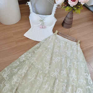 Ensemble d'été deux pièces pour femme, confortable, naturel, tendance, lavable, emballage personnalisé, fabriqué au Vietnam - Product Image 4