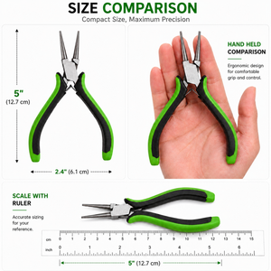 Round Nose Jewelry Pliers Beading <b>Wire</b> Loop Tool for Earring Making Necklace Repair DIY <b>Craft</b> - Product Image 5