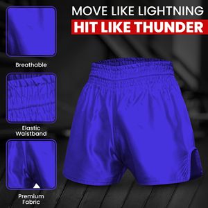 Pantalones Cortos de Boxeo Unisex Personalizados OEM, Sublimación, Artes Marciales, Acabado Satinado, Transpirables, Absorben la Humedad, Venta al Por Mayor de Fábrica OEM - Product Image 4