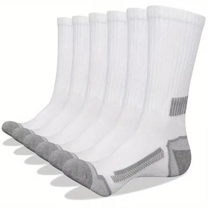Crew Athletic <b>Socks</b> <b>Men</b> Women Breathable Knitted Sport <b>Socks</b> Black <b>White</b> Gray Solid Color Basketball Training Wear - Product Image 4
