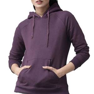 Nuevo Diseño, Sudadera con Capucha para Mujer, 100% Algodón, Color Morado Oscuro, Personalizable con Impresión, Manga Larga, Talla Grande - Product Image 1