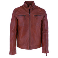 Veste en cuir décontractée pour homme – Col montant élégant, coupe ajustée, cuir PU souple, respirant, séchage rapide, idéale pour l'automne, taille personnalisée