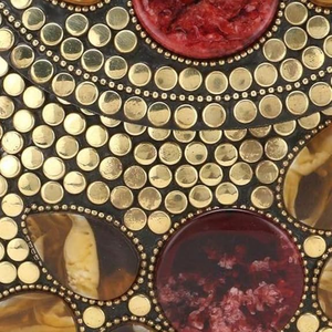 Ethnic Mosaic Travel Clutch <b>Bag</b> for Saree Lehenga <b>Evening</b> Lightweight Eco-Friendly Modern Luxury Daily Fashion Metal Crafts - Product Image 4