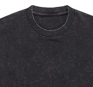 T-shirt à manches courtes pour homme, style streetwear, 100% coton, col roulé, coupe ample, imprimé, logo sur le devant, respirant, 320g, séchage rapide - Product Image 2
