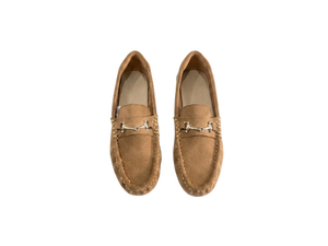 Mocasines de Gamuza con Punta Redonda, Estilo Clásico Informal de Negocios, Transpirables, con Hebilla Metálica, Suela de Goma Antideslizante, para Todas las Temporadas - Product Image 2