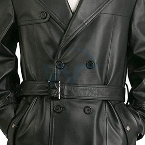 Manteau long classique moderne pour homme, chaud pour l'hiver, avec col classique et doublure intérieure confortable - Product Image 5