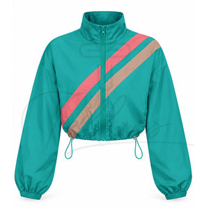 Factory Wholesale Price Customized Logo <b>Women</b> <b>Windbreaker</b> Jacket New Fashionable Long Sleeve <b>Women</b> <b>Windbreaker</b> <b>Women's</b> Jackets - Product Image 1