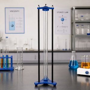 Appareil de mesure de la viscosité selon la loi de Stokes de haute qualité |   Équipement de test pour laboratoire de physique |   Recherche éducative en mécanique des fluides - Product Image 4