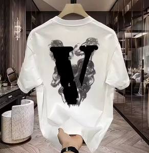 เสื้อยืดแขนสั้นพิมพ์ลายผ้าฝ้ายแท้สำหรับผู้ชาย เสื้อยืดคอกลมฤดูร้อนใหม่สำหรับผู้ชาย - Product Image 1