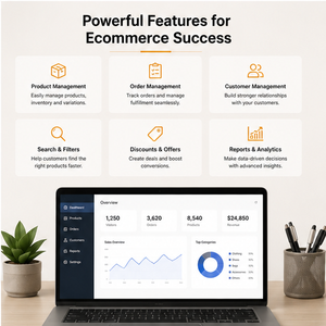 Plataforma avanzada de desarrollo de sitios web de comercio electrónico y aplicaciones móviles para tiendas en línea, comercios minoristas y negocios de mercado. - Product Image 6